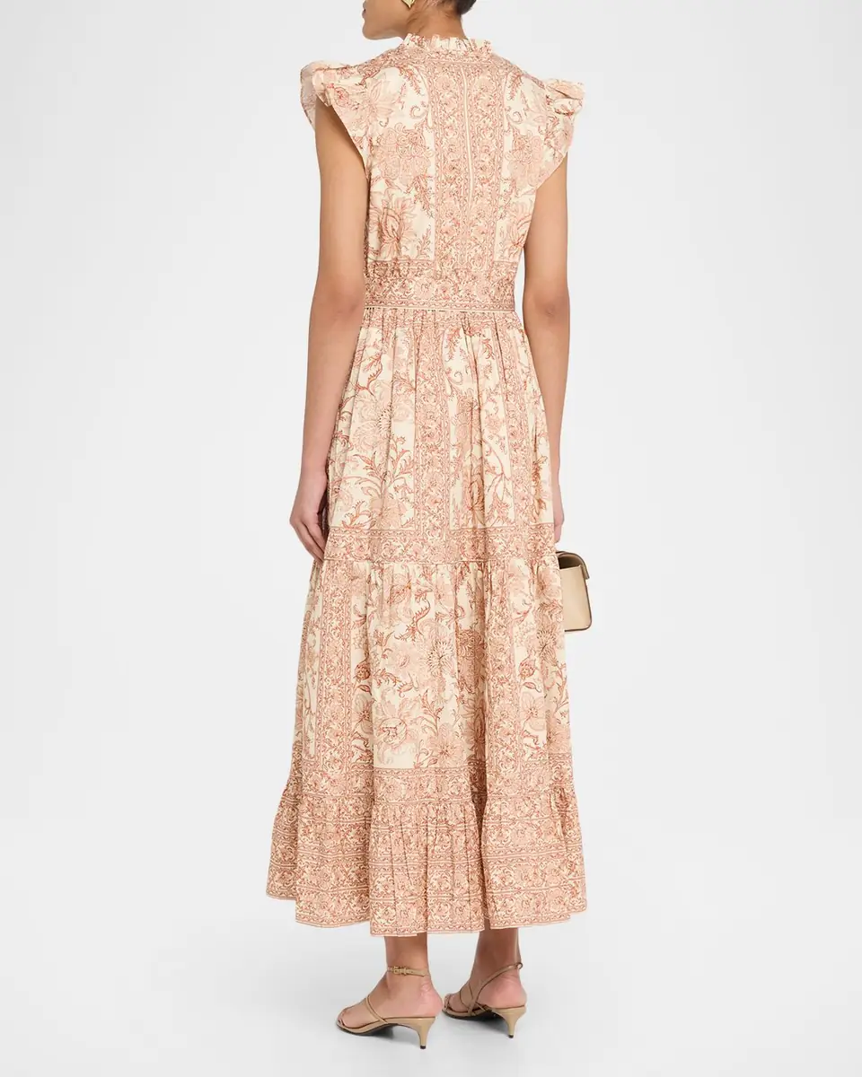 Elie Tahari The Eden Tiered Floral-Print Cotton Maxi Dress | Thumbnail 2 Elie Tahari The Eden Tiered Floral-Print Cotton Maxi Dress | Thumbnail 2