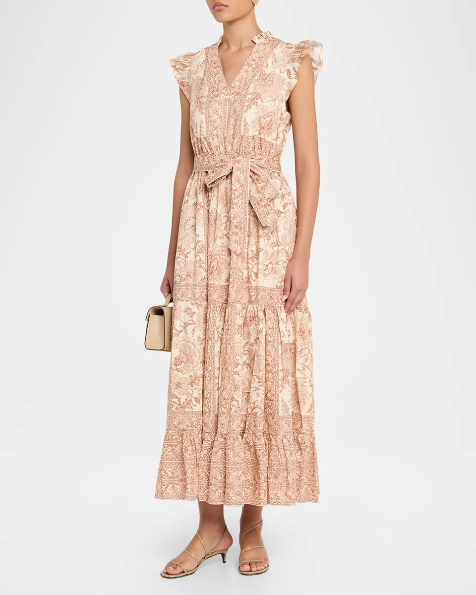 Elie Tahari The Eden Tiered Floral-Print Cotton Maxi Dress | Thumbnail 3 Elie Tahari The Eden Tiered Floral-Print Cotton Maxi Dress | Thumbnail 3