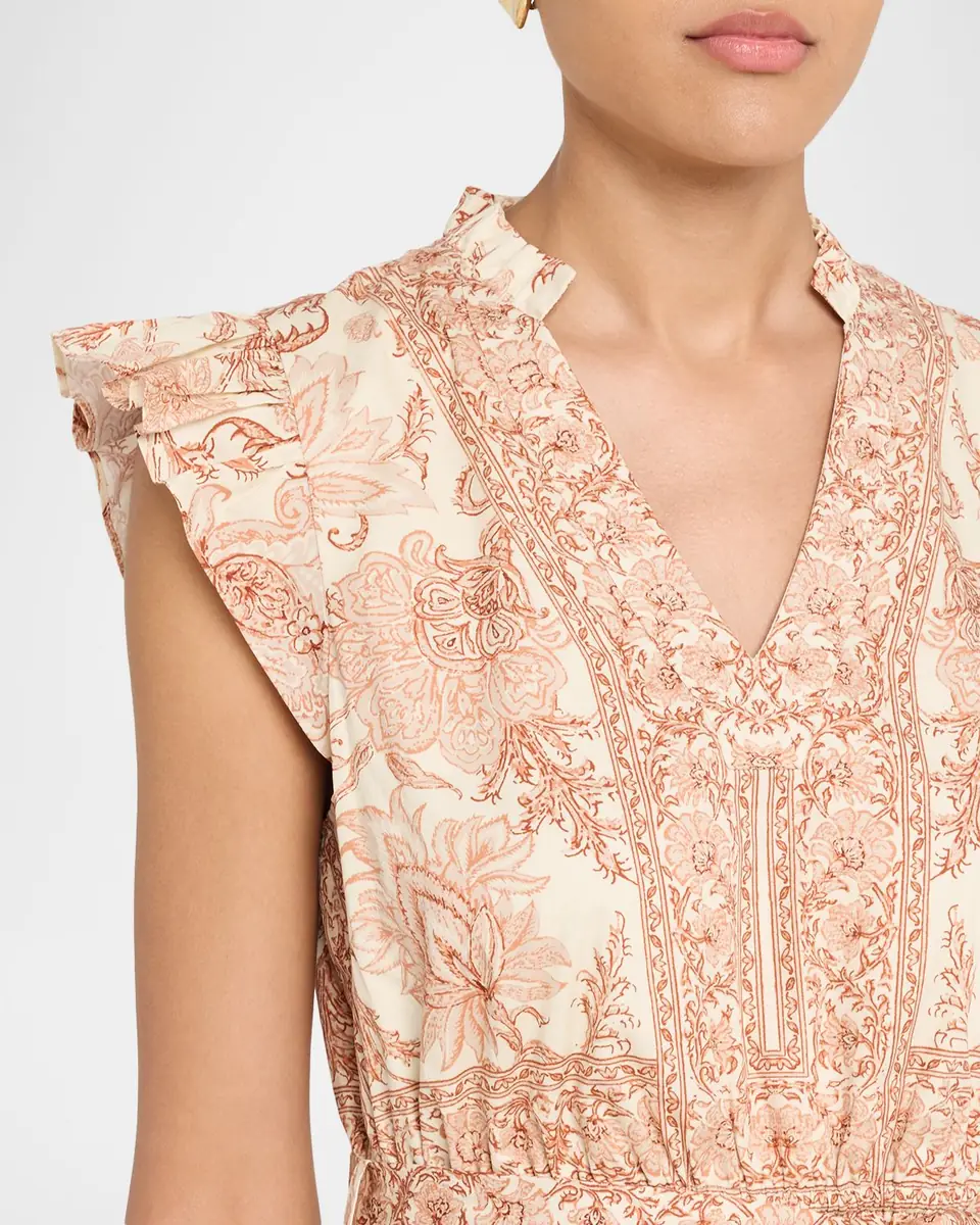 Elie Tahari The Eden Tiered Floral-Print Cotton Maxi Dress | Thumbnail 4 Elie Tahari The Eden Tiered Floral-Print Cotton Maxi Dress | Thumbnail 4