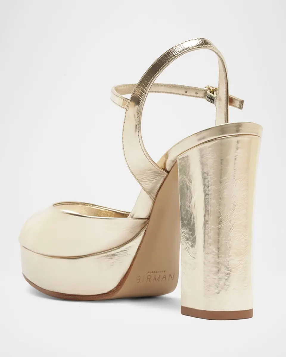 Alexandre Birman 110mm Amy Metallic Platform Sandals | Thumbnail 2