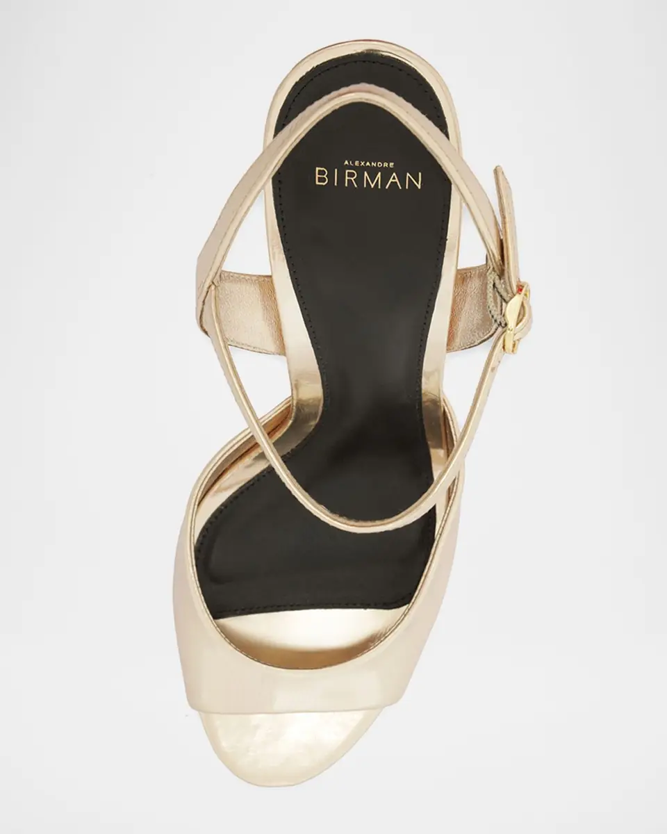 Alexandre Birman 110mm Amy Metallic Platform Sandals | Thumbnail 5