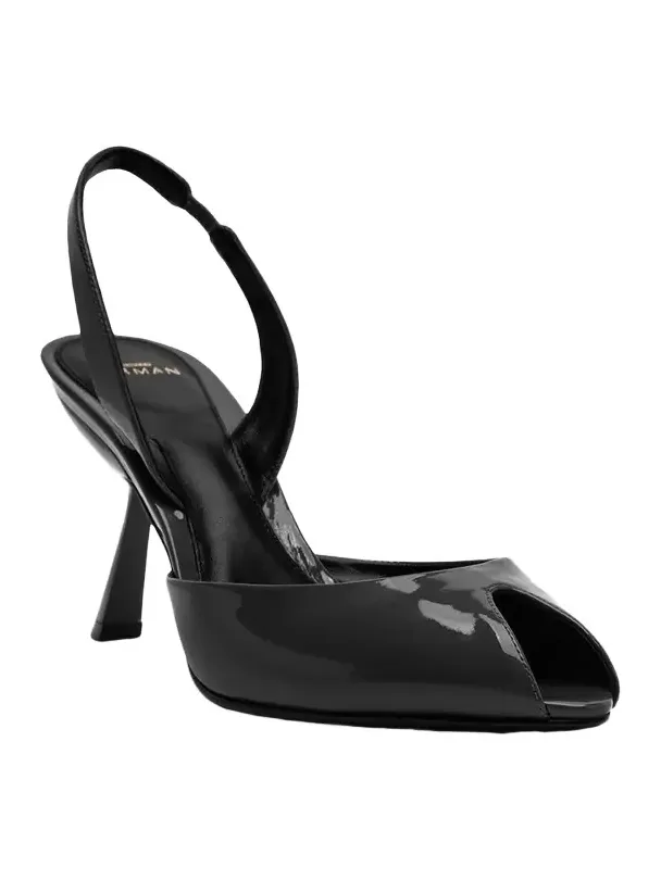 85mm Miranda Patent Leather Peep-Toe Pumps 85mm Miranda Patent Leather Peep-Toe Pumps