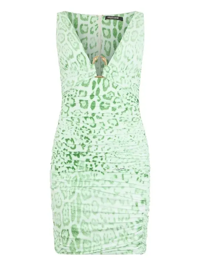 Jaguar Mint Print Dress Mini Jaguar Mint Print Dress Mini