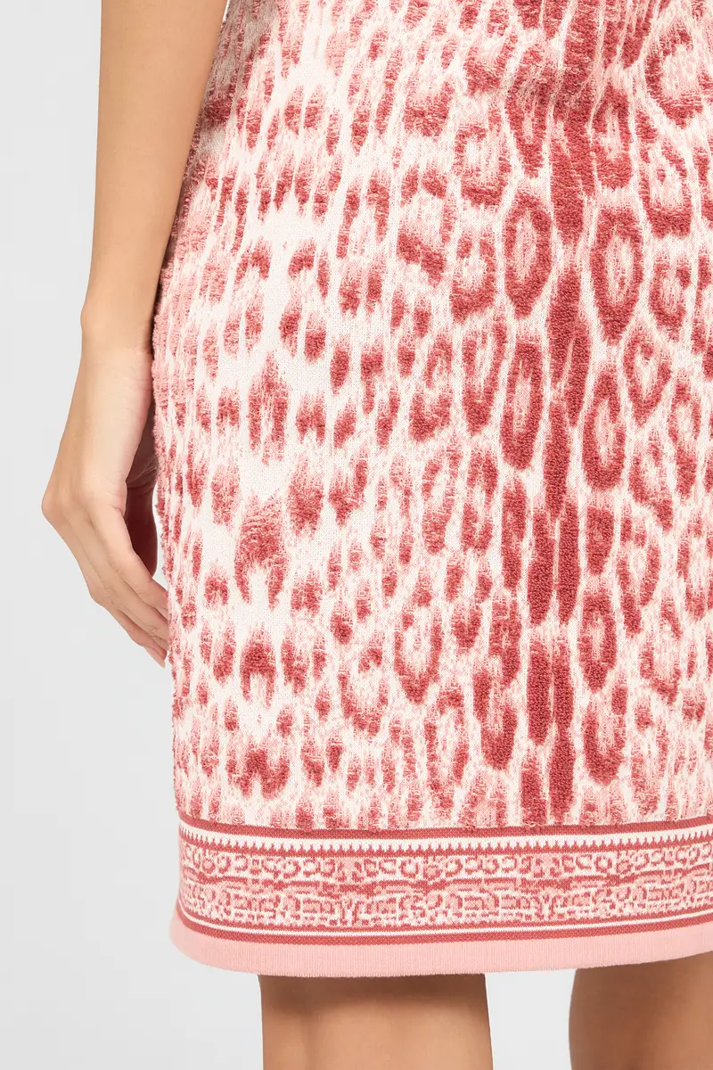 Roberto Cavalli Jaguar Pink Print Midi Dress | Thumbnail 5