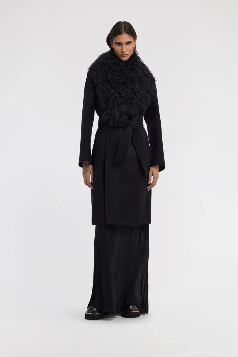 Roberto Cavalli Coat with fur collar | Thumbnail 2