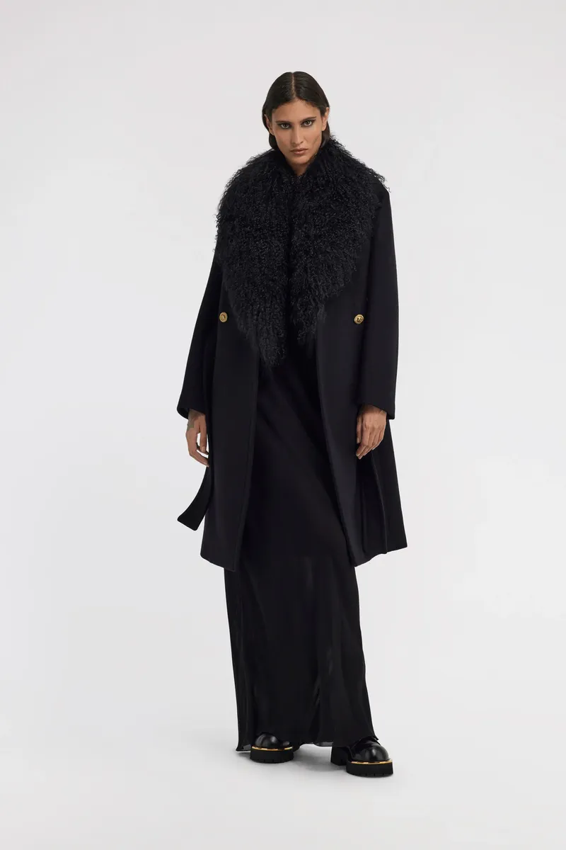 Roberto Cavalli Coat with fur collar | Thumbnail 5