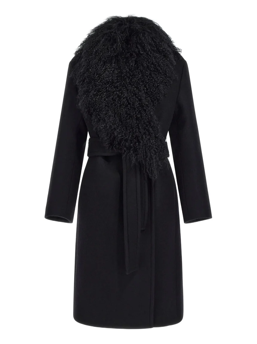 Roberto Cavalli Coat with fur collar