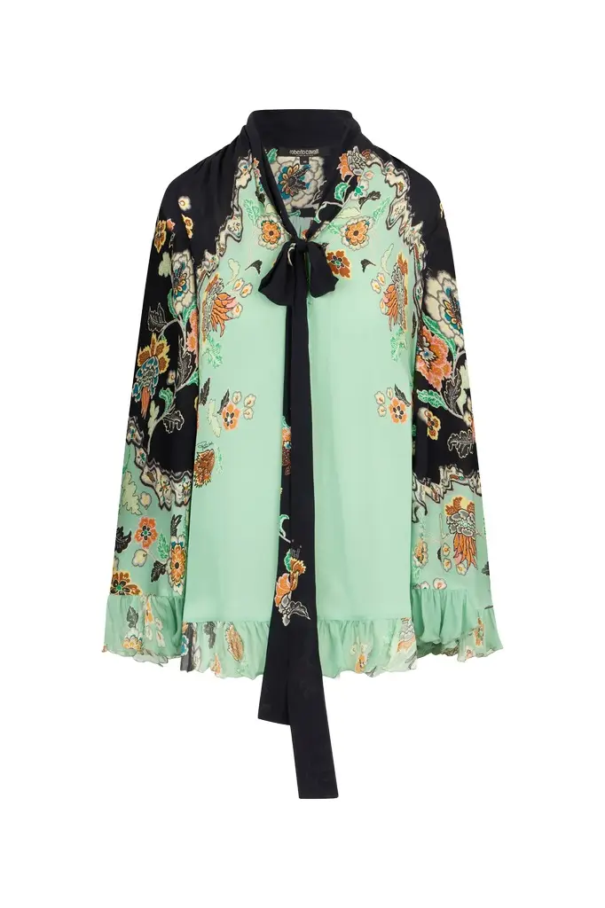 Roberto Cavalli Kimono Print Mini Dress | Image 1 Roberto Cavalli Kimono Print Mini Dress | Image 1