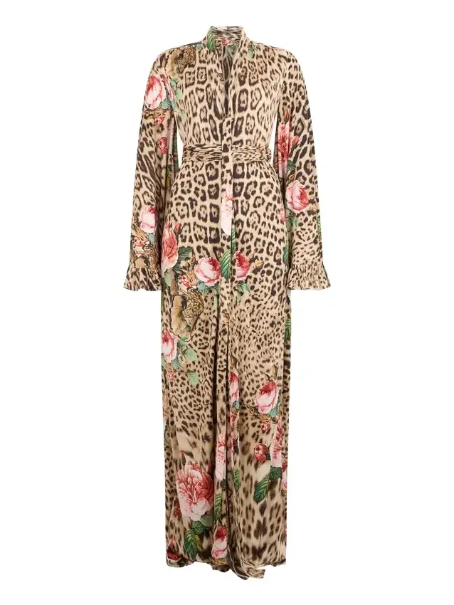 Jaguar Roses Print Dress