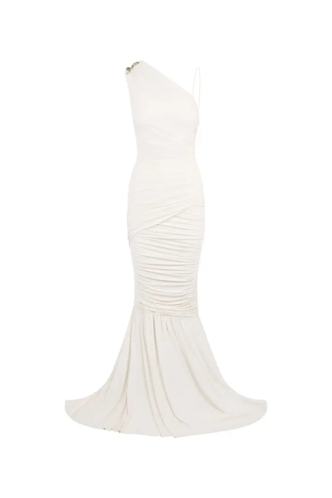 Roberto Cavalli Serpentine Ivory Dress | Image 1 Roberto Cavalli Serpentine Ivory Dress | Image 1