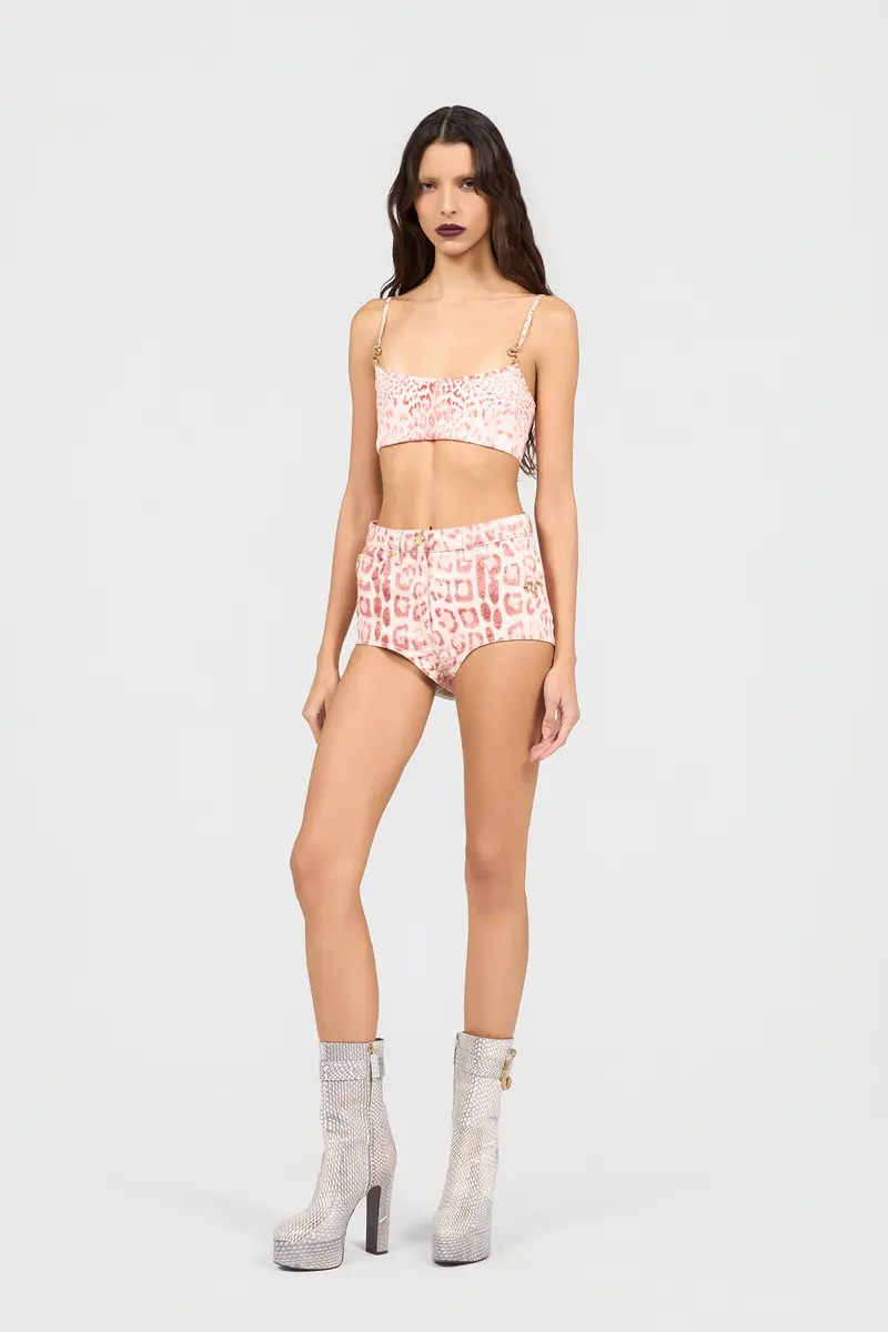 Roberto Cavalli Jaguar Pink Print Top | Thumbnail 6 Roberto Cavalli Jaguar Pink Print Top | Thumbnail 6