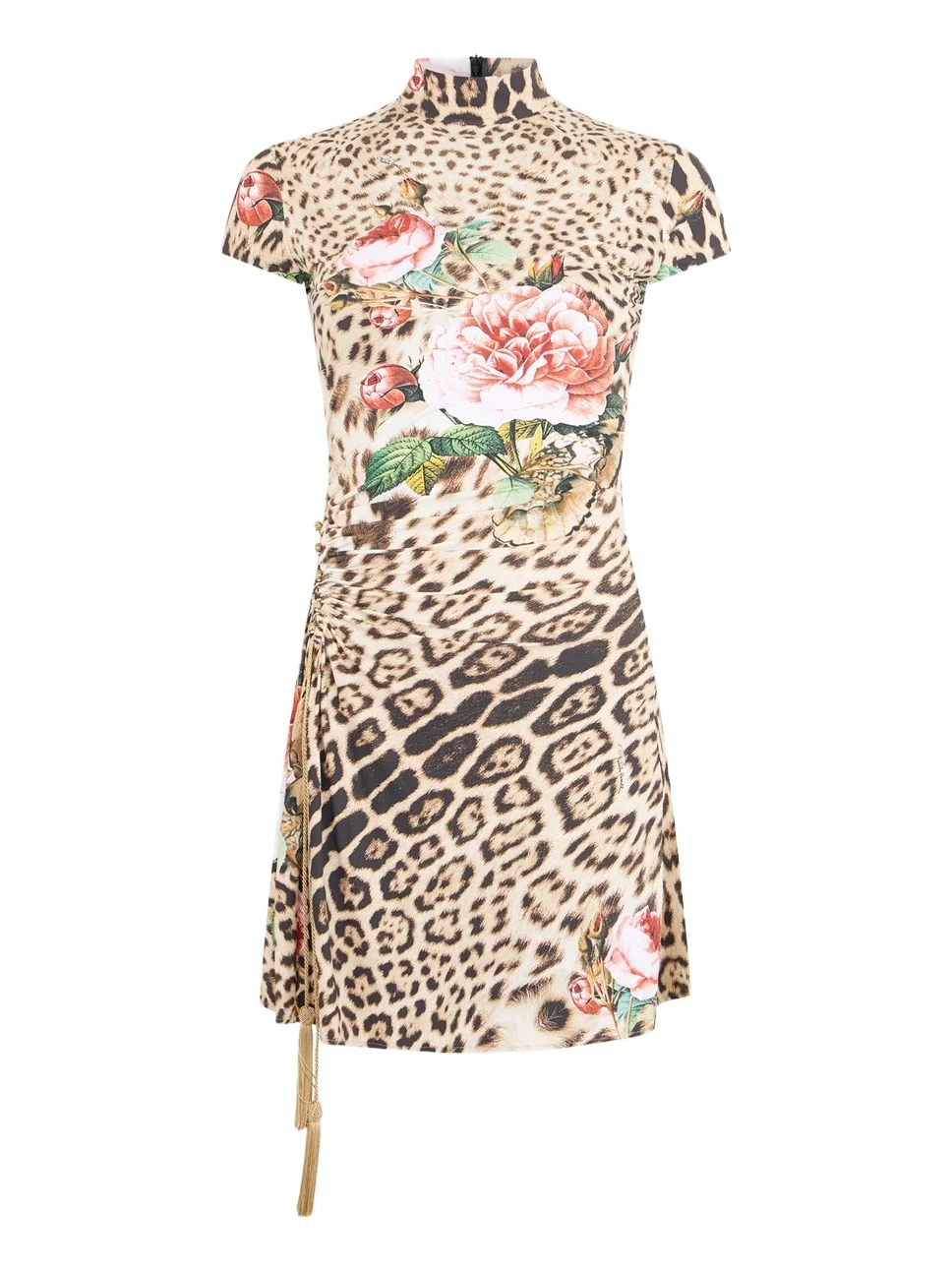 Jaguar Roses Print Mini Dress Jaguar Roses Print Mini Dress