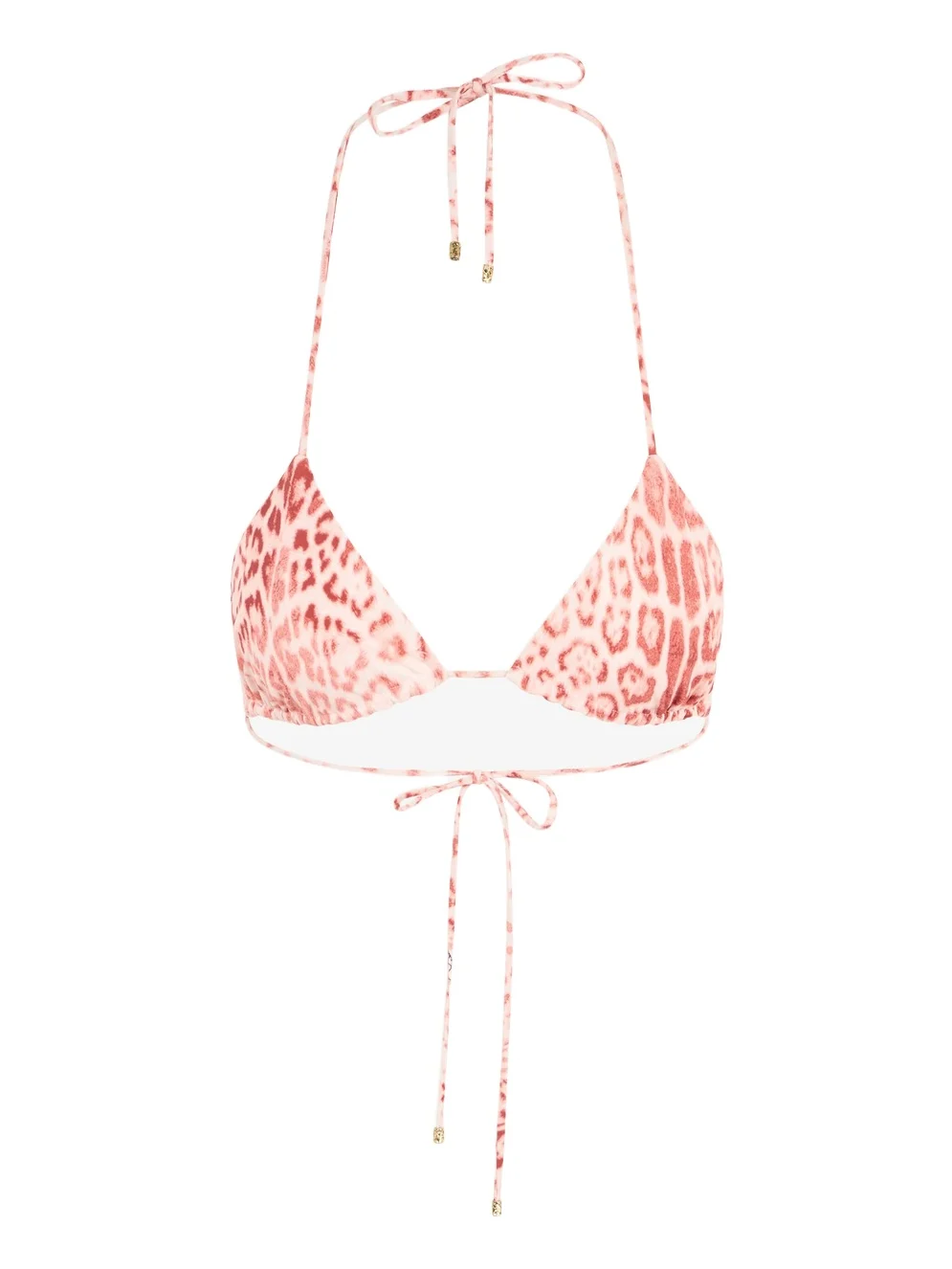 Jaguar Pink Print Bikini Top