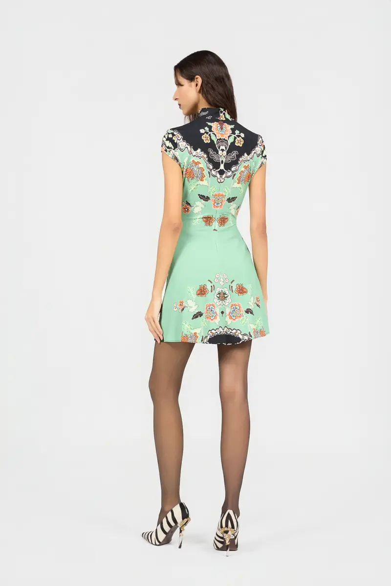 Roberto Cavalli Kimono Print Mini Dress | Thumbnail 3