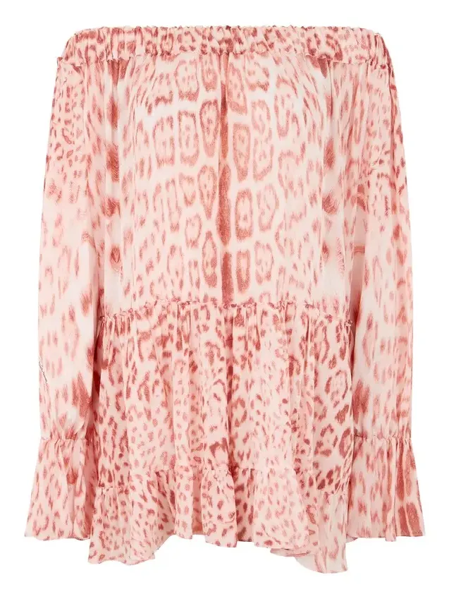 Jaguar Pink Print Mini Dress Jaguar Pink Print Mini Dress