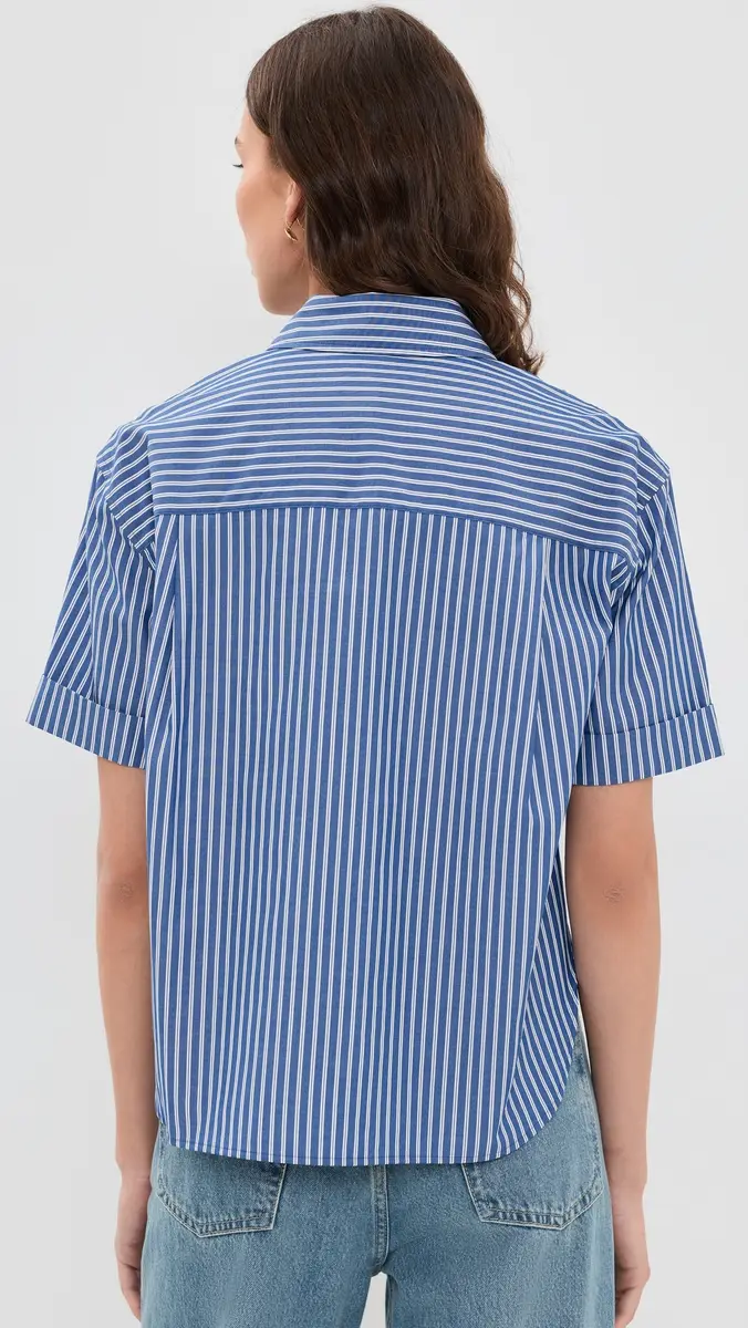 rag & bone Connie Short Sleeve Stripe Shirt | Thumbnail 3 rag & bone Connie Short Sleeve Stripe Shirt | Thumbnail 3
