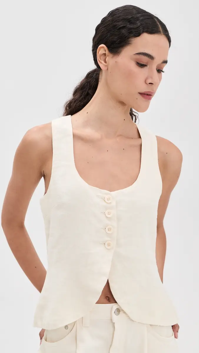 DL1961 Mona Linen Vest | Thumbnail 2 DL1961 Mona Linen Vest | Thumbnail 2