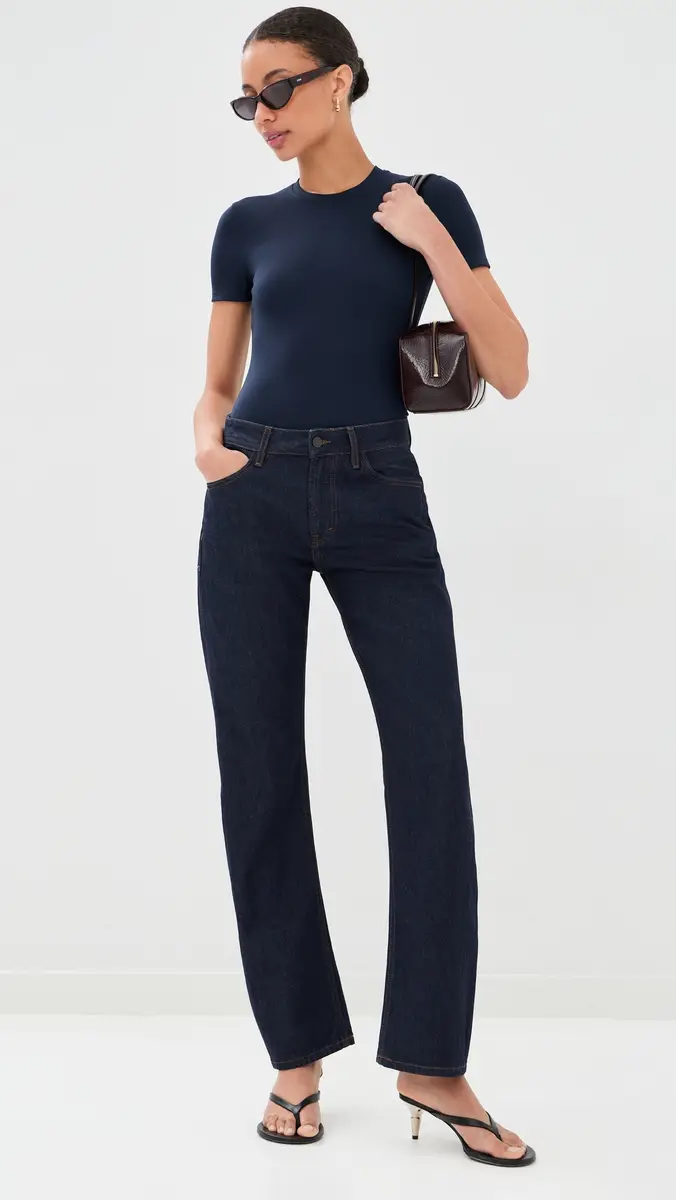 Wardrobe.NYC WARDROBE. NYC Opaque Tee Thong Bodysuit | Thumbnail 5