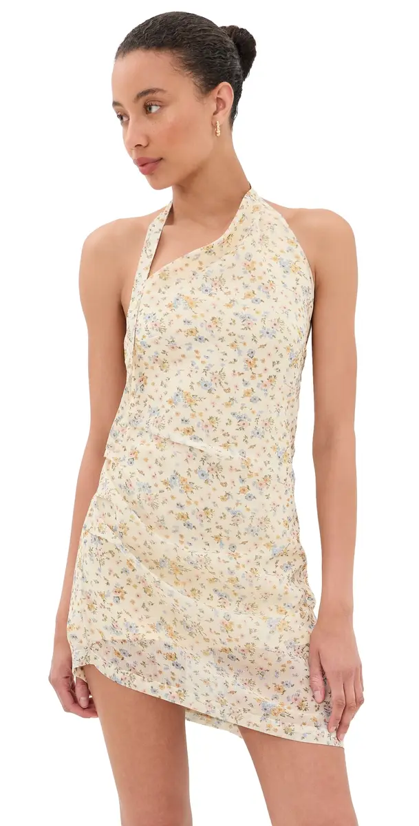 LIONESS oonlight Mini Dress Beige | Image 1 LIONESS oonlight Mini Dress Beige | Image 1