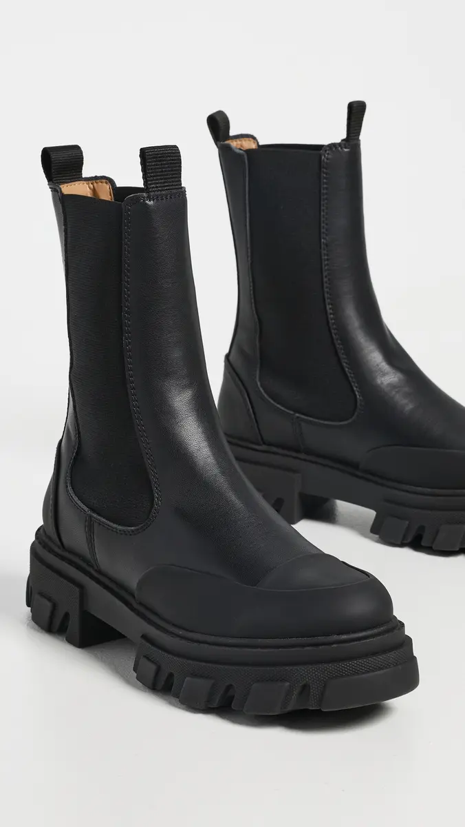 Ganni Cleated Mid Chelsea Boots | Thumbnail 5 Ganni Cleated Mid Chelsea Boots | Thumbnail 5