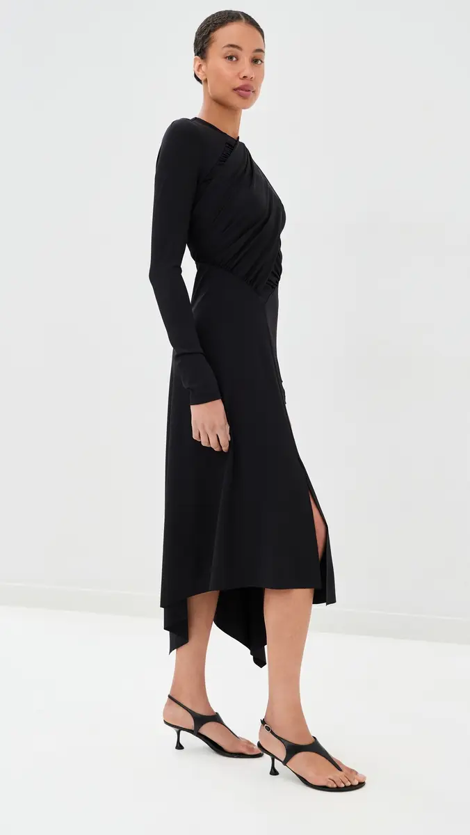 Victoria Beckham Long Sleeve Wrap Dress | Thumbnail 4 Victoria Beckham Long Sleeve Wrap Dress | Thumbnail 4