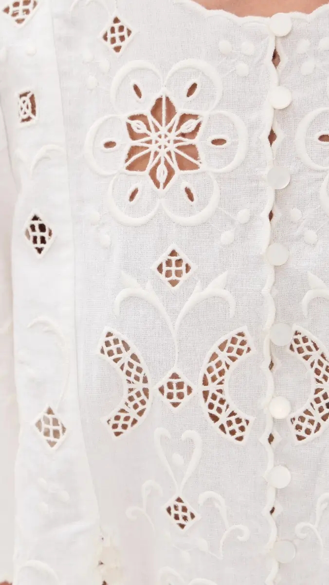 Sea Gardener Embroidered Top | Thumbnail 6 Sea Gardener Embroidered Top | Thumbnail 6