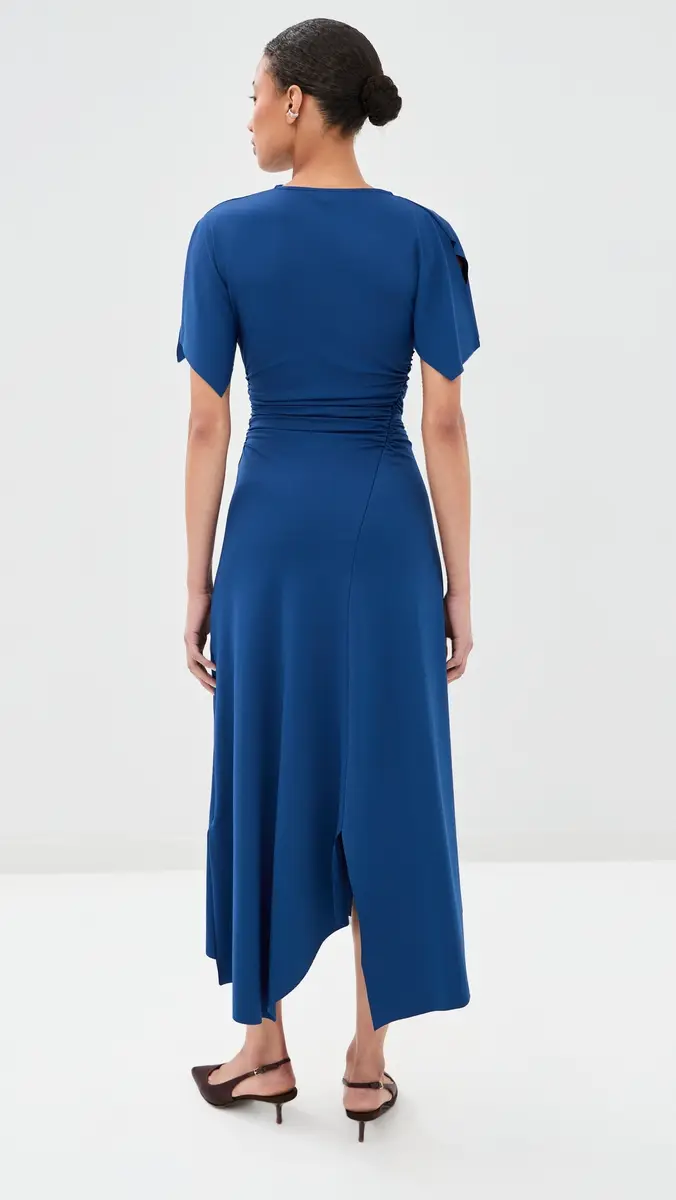 Victoria Beckham Blousey Midi Dress | Thumbnail 3