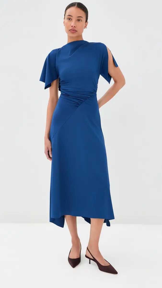 Victoria Beckham Blousey Midi Dress | Thumbnail 5