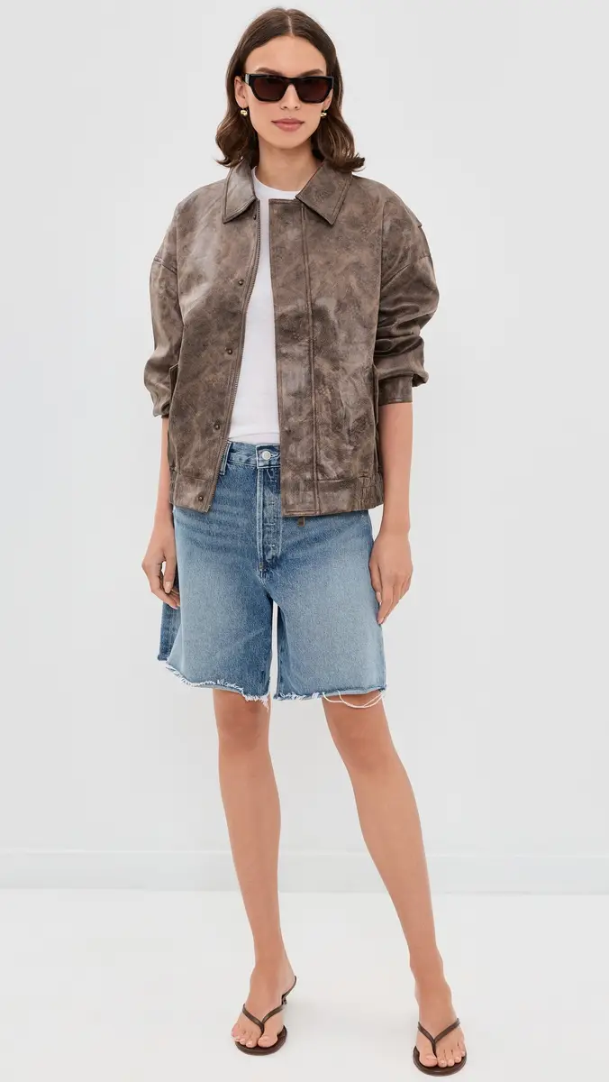 LIONESS Faux Leather Kenny Bomber | Thumbnail 5 LIONESS Faux Leather Kenny Bomber | Thumbnail 5