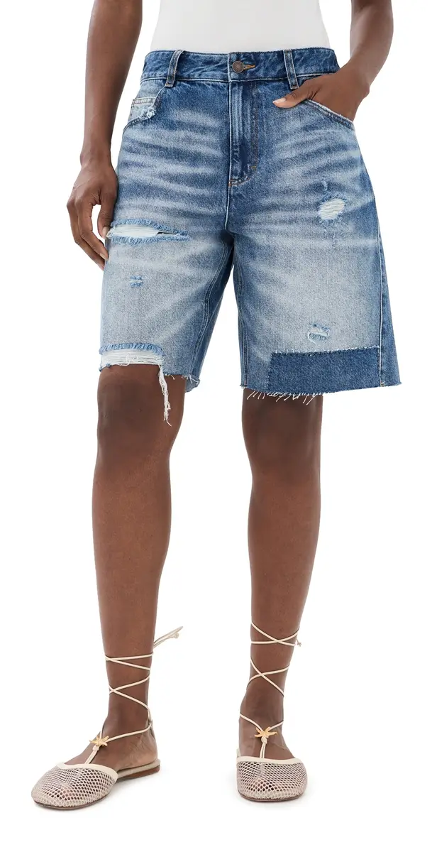 Sea Milene Denim Knee Shorts | Image 1 Sea Milene Denim Knee Shorts | Image 1