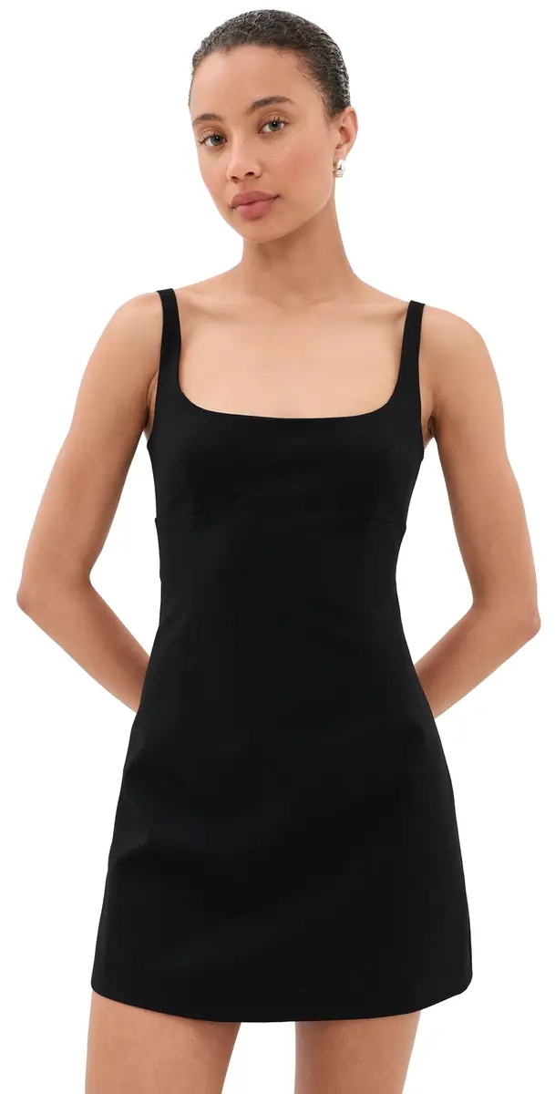 Sandy Liang Simon Dress Black | Image 1 Sandy Liang Simon Dress Black | Image 1