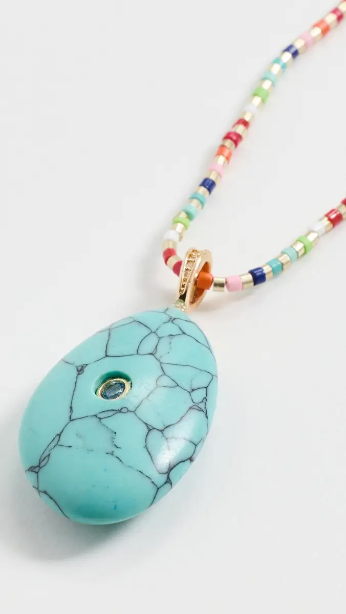 By Adina Eden Multicolor Beaded Drop Necklace | Thumbnail 5 By Adina Eden Multicolor Beaded Drop Necklace | Thumbnail 5