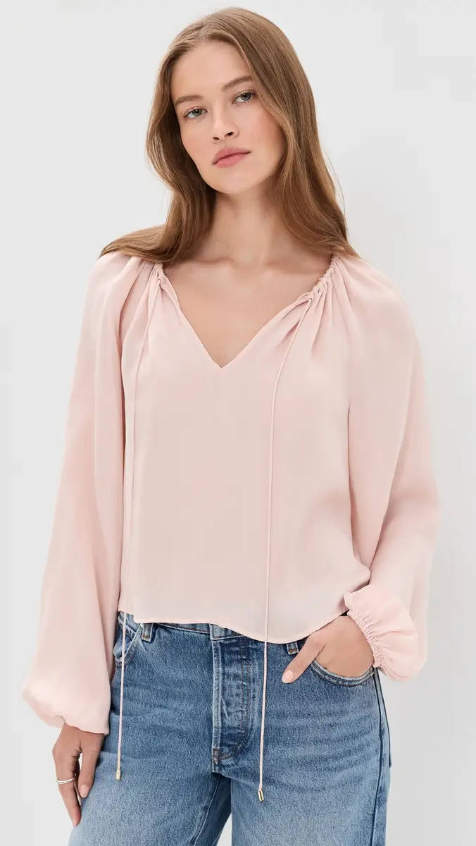 Frame The Silk Balloon Blouse | Thumbnail 2 Frame The Silk Balloon Blouse | Thumbnail 2