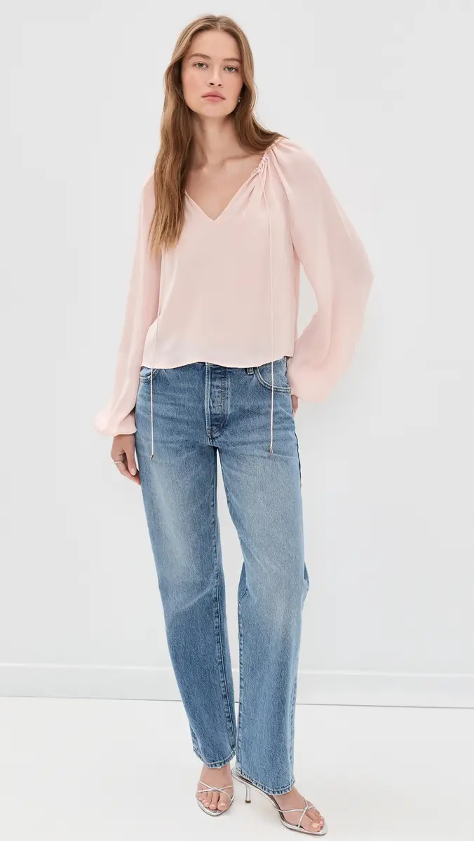 Frame The Silk Balloon Blouse | Thumbnail 5 Frame The Silk Balloon Blouse | Thumbnail 5