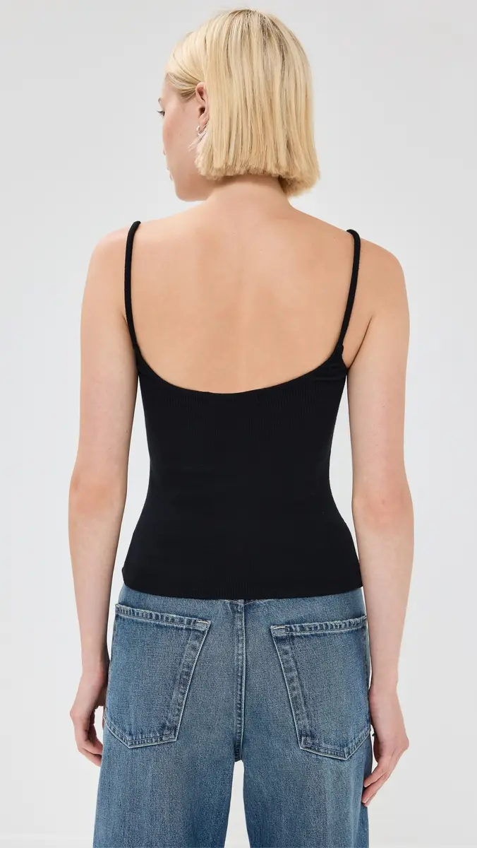 perfectwhitetee Ribbed Skinny Tank | Thumbnail 3