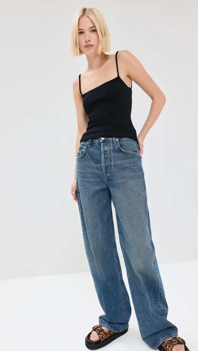 perfectwhitetee Ribbed Skinny Tank | Thumbnail 5