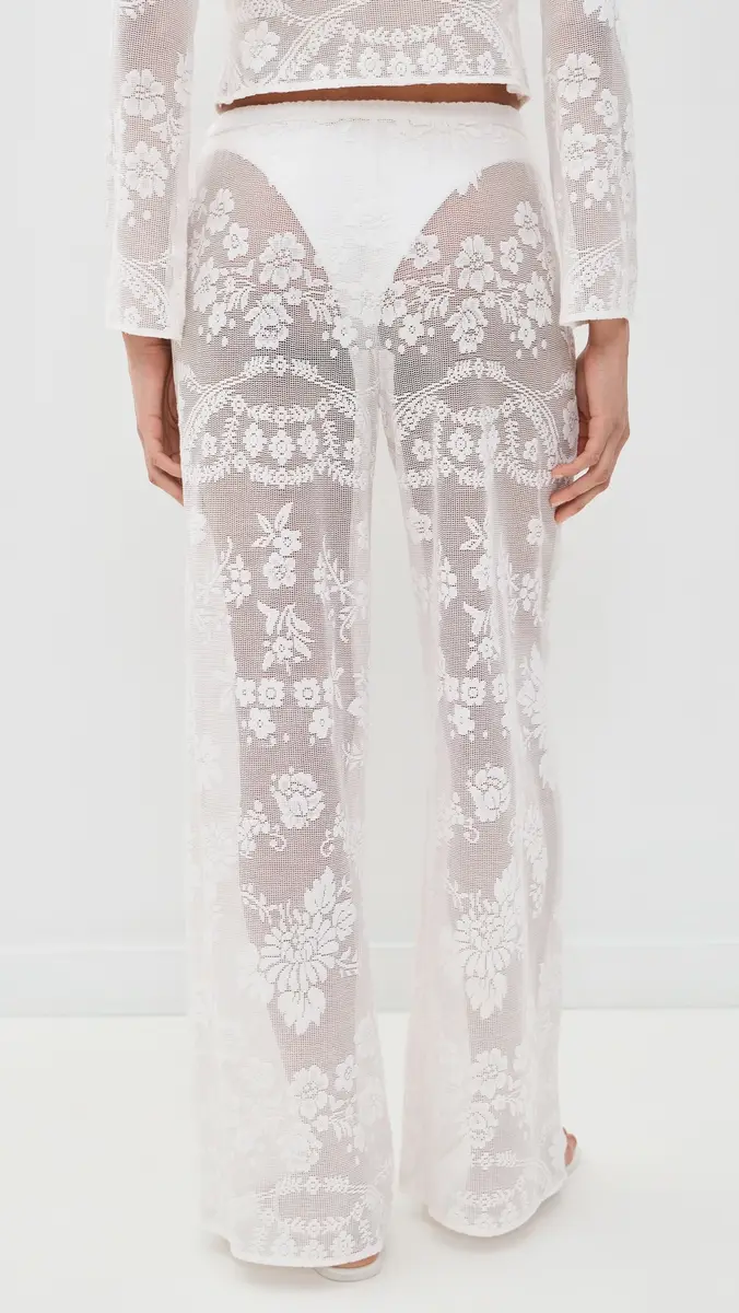 LoveShackFancy Jessia Coverup Pants | Thumbnail 3 LoveShackFancy Jessia Coverup Pants | Thumbnail 3