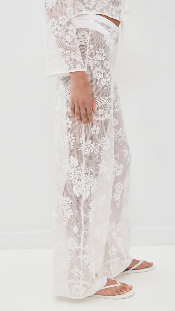 LoveShackFancy Jessia Coverup Pants | Thumbnail 4 LoveShackFancy Jessia Coverup Pants | Thumbnail 4