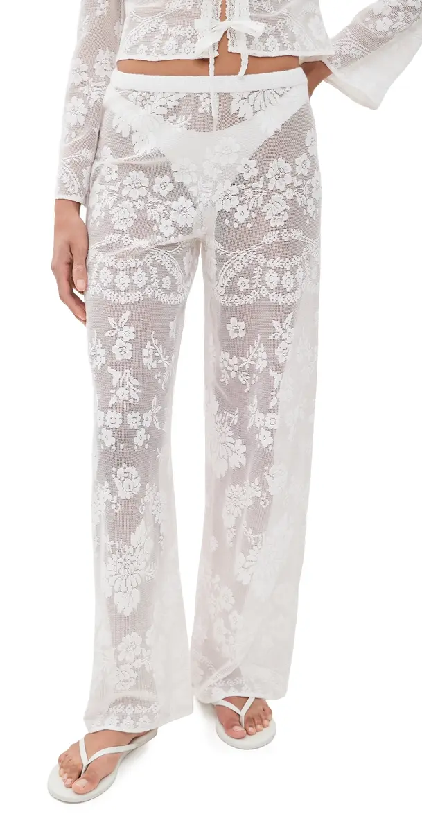 LoveShackFancy Jessia Pants | Image 1 LoveShackFancy Jessia Pants | Image 1