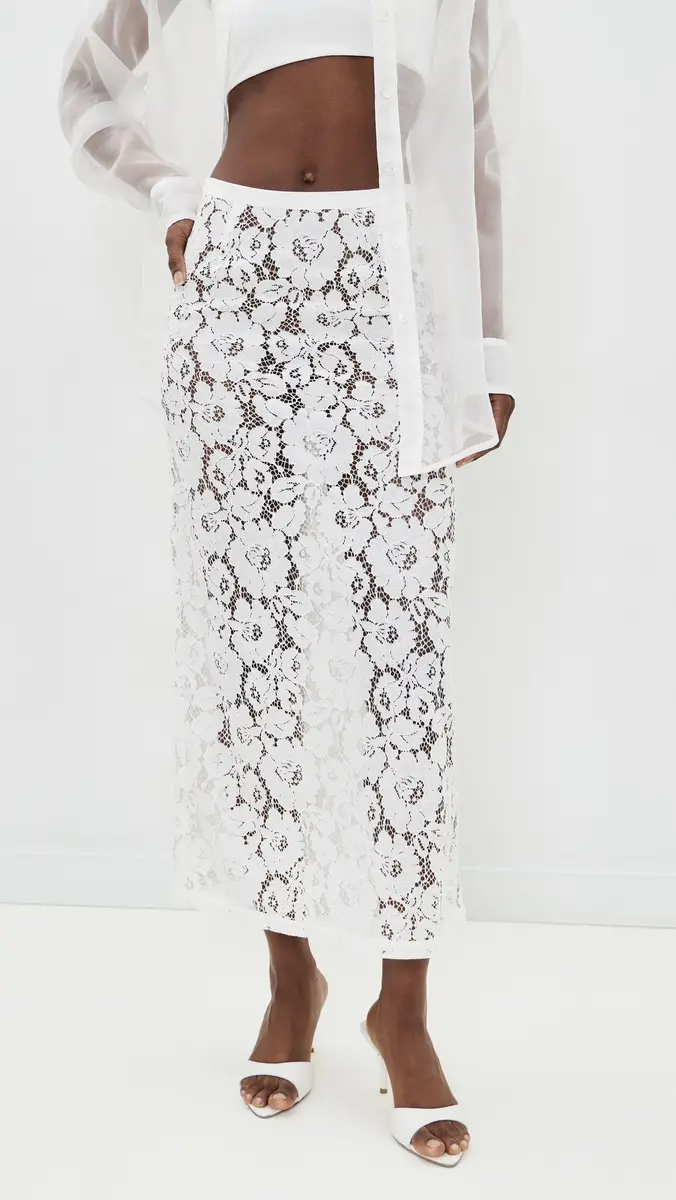 VRG GRL Devyn Lace Midi Skirt | Thumbnail 2 VRG GRL Devyn Lace Midi Skirt | Thumbnail 2