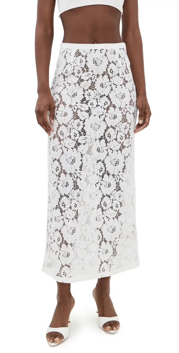 VRG GRL Devyn Lace Midi Skirt | Image 1 VRG GRL Devyn Lace Midi Skirt | Image 1