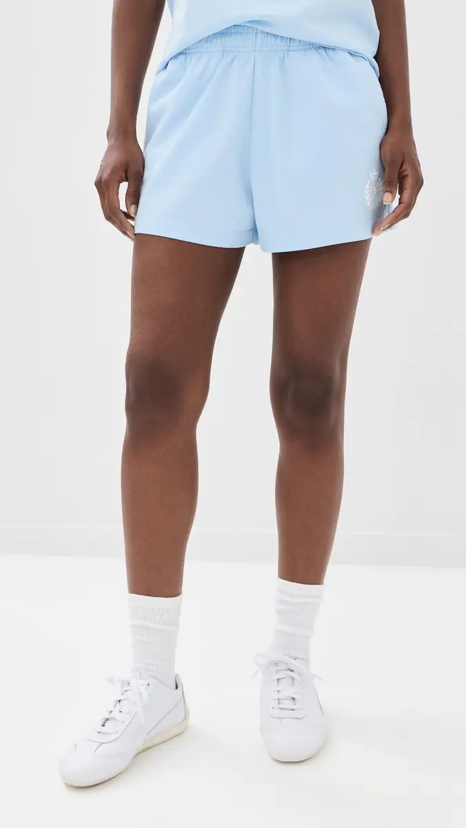 Sporty & Rich NY Crest Disco Shorts | Thumbnail 2 Sporty & Rich NY Crest Disco Shorts | Thumbnail 2