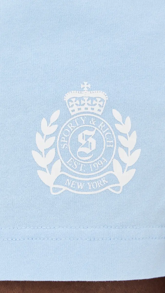 Sporty & Rich NY Crest Disco Shorts | Thumbnail 6 Sporty & Rich NY Crest Disco Shorts | Thumbnail 6