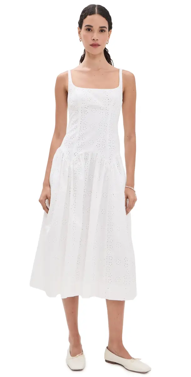 Sandy Liang Cricket Dress White | Image 1 Sandy Liang Cricket Dress White | Image 1