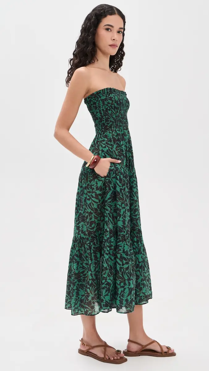 Ulla Johnson Lucca Smocked Coverup Dress | Thumbnail 4 Ulla Johnson Lucca Smocked Coverup Dress | Thumbnail 4