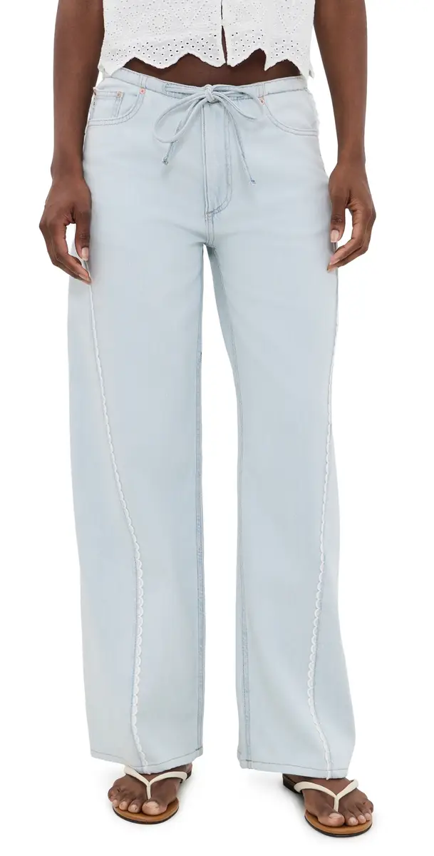 DL1961 Sienna Low Slung Wide Leg Relaxed Jeans Saltstone Lace (DL Aura) | Image 1 DL1961 Sienna Low Slung Wide Leg Relaxed Jeans Saltstone Lace (DL Aura) | Image 1