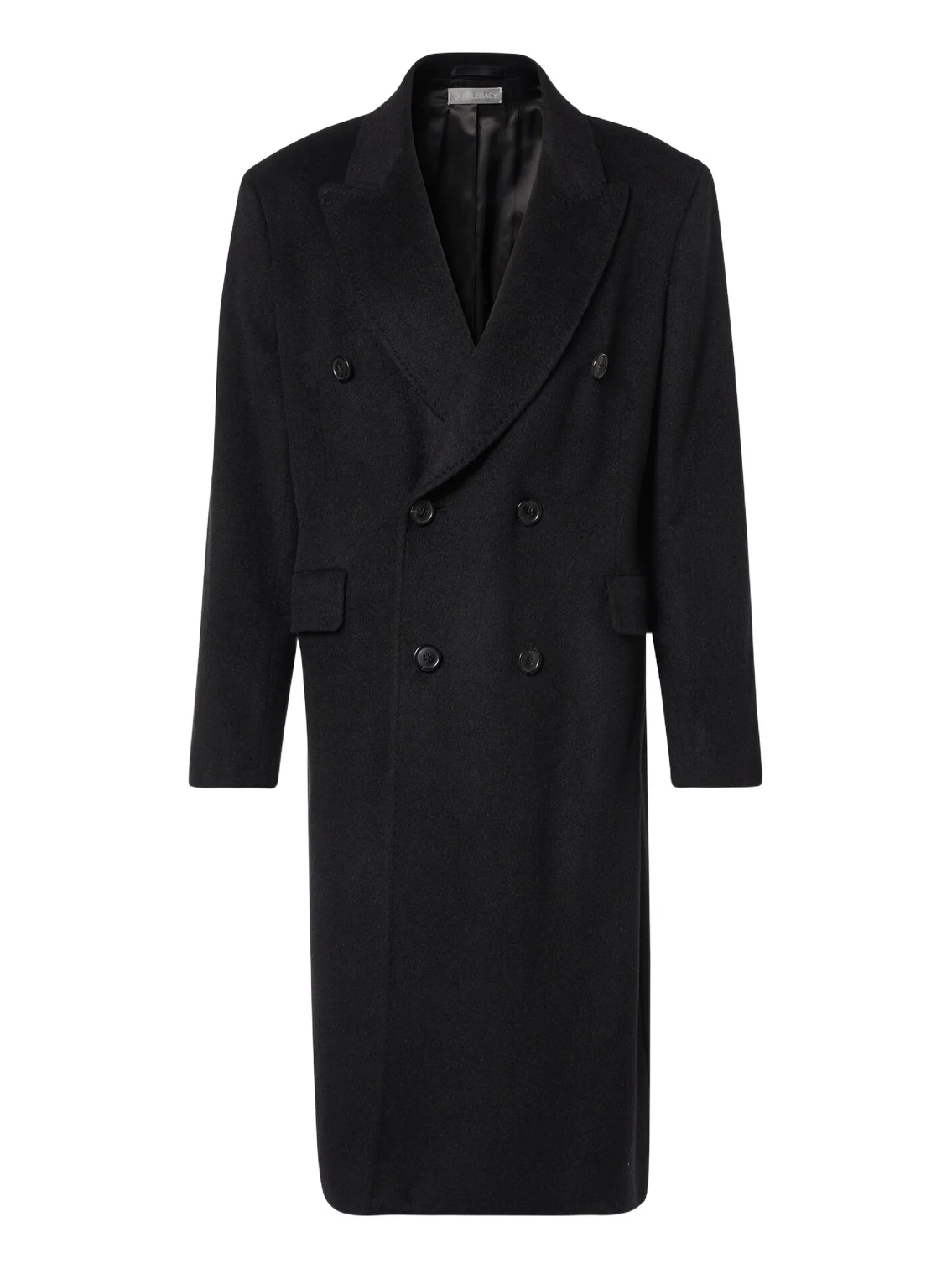 Whale double-breasted mohair-blend coat Whale double-breasted mohair-blend coat
