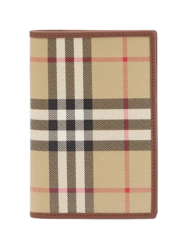 Check canvas passport holder