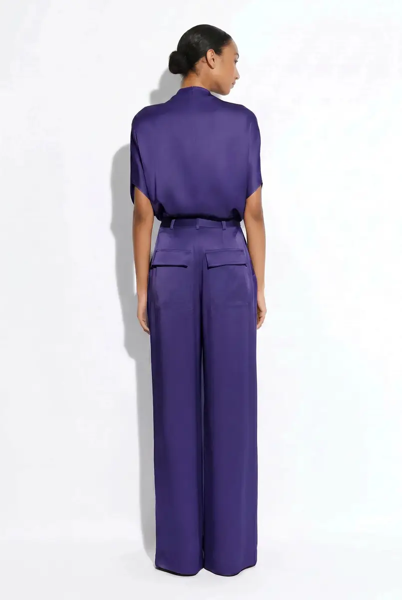 Lapointe Satin Relaxed Pleated Pant | Thumbnail 2