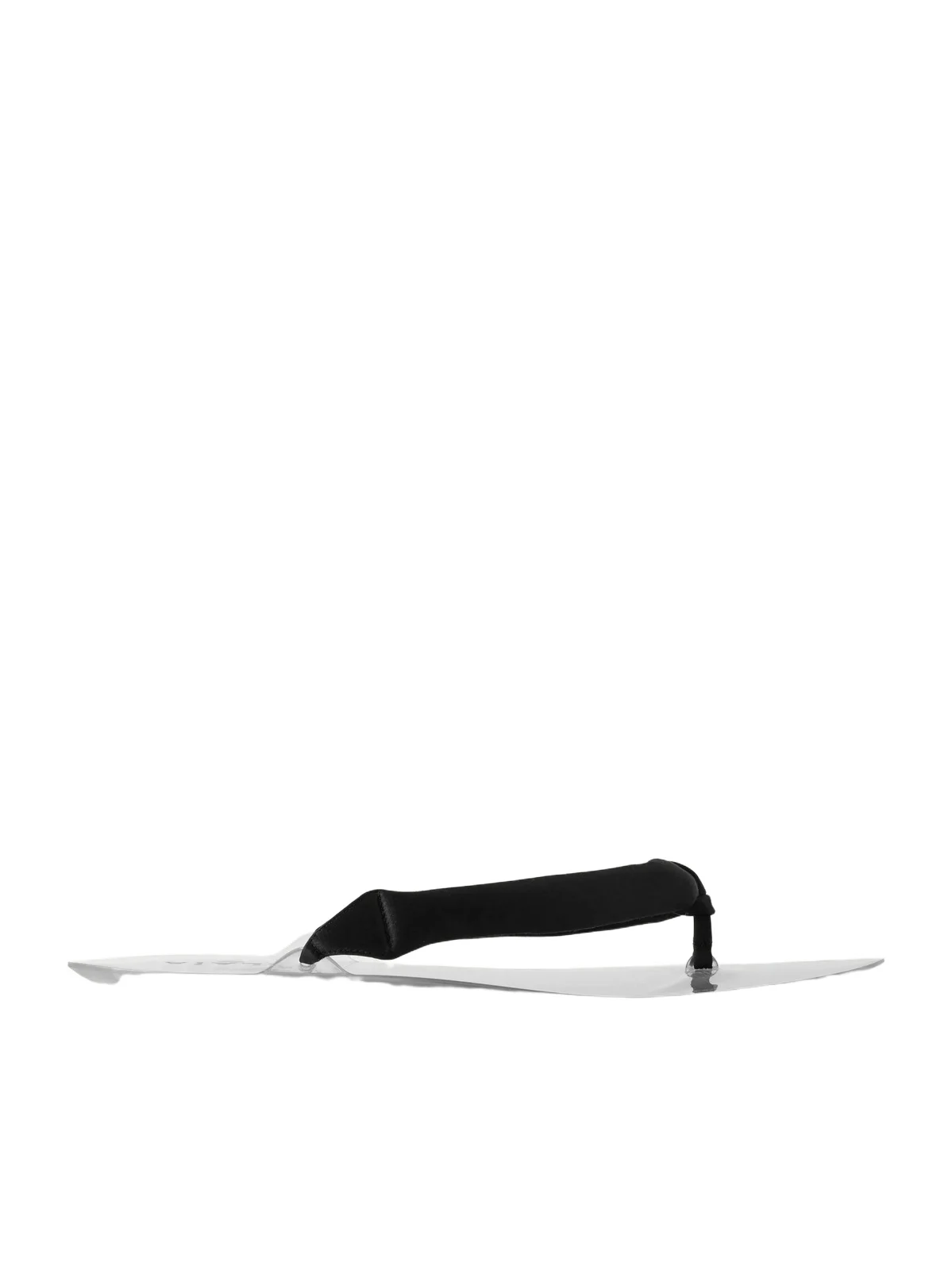 Invisible Jelly Satin-trimmed Sandals